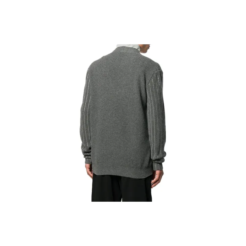 FENDI Cashmere Sweaters Men Gray-2