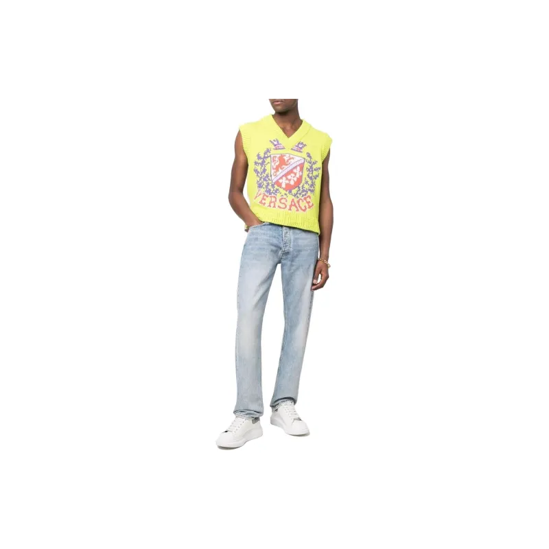 VERSACE Vests Men Green-1