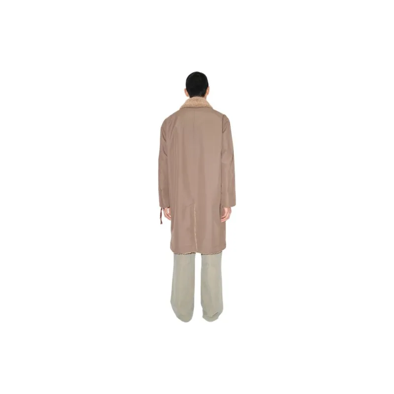 OUR LEGACY Polar Coat Murkey Clay Compact Tech Coats Men's Dark Brown-2
