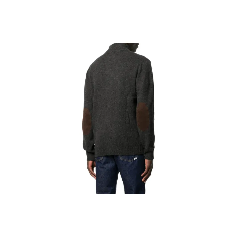 BARBOUR Logo Patch Button-Up Cardigan-2