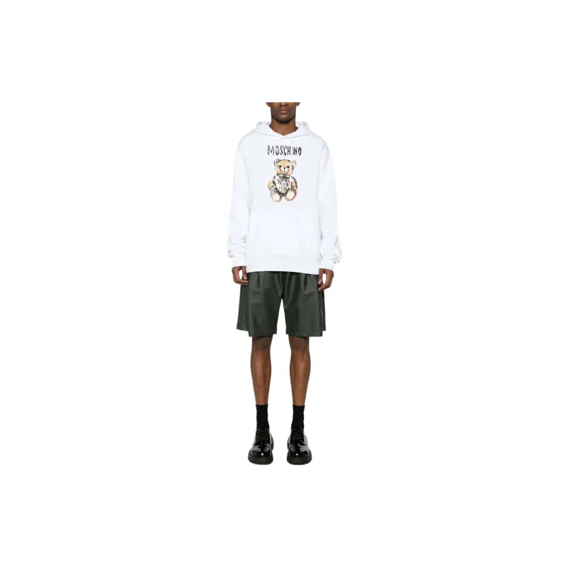 MOSCHINO Teddy Bear Cotton Hoodie-1