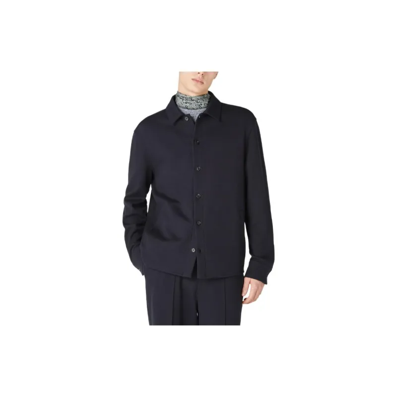 Loro Piana Whitney Overshirt Jackets & Coats Men's Marine Blue-4