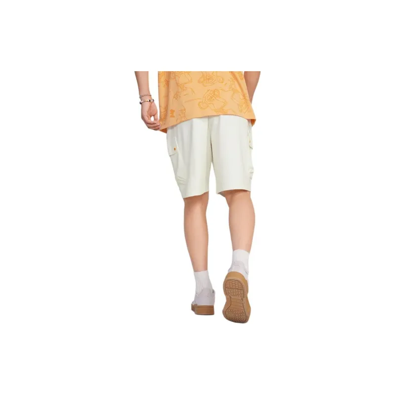 361° Casual Shorts Unisex Cream White-3