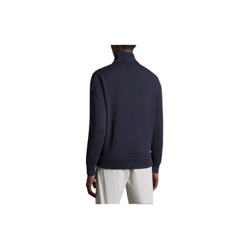 Moncler Padded Corduroy Collection SS24 Padded Cotton Zip Up Cardigan Down Jacket Men's Blue-3