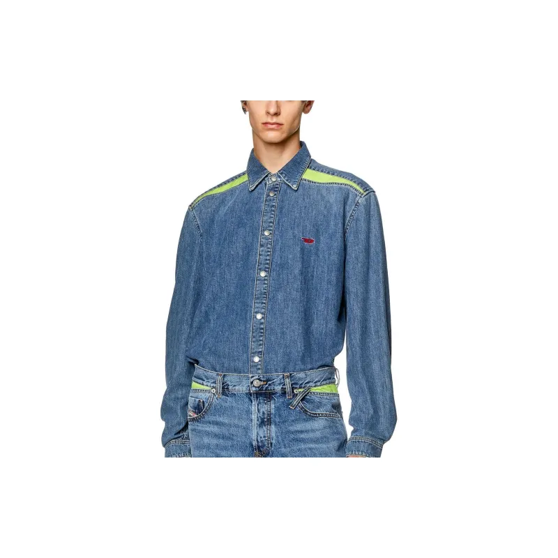 DIESEL Denim Jackets Men Medium Blue-1
