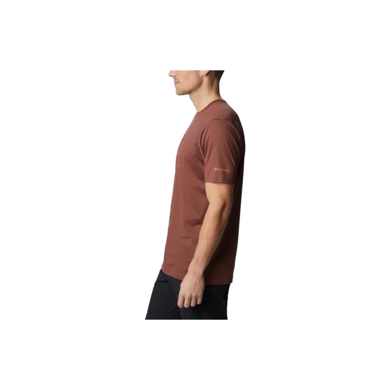 Columbia T-Shirts Men Maroon-2