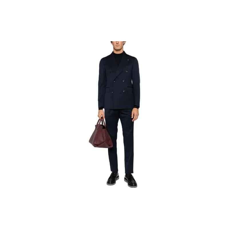 Tagliatore Peak lapels Double breasted Suit-2