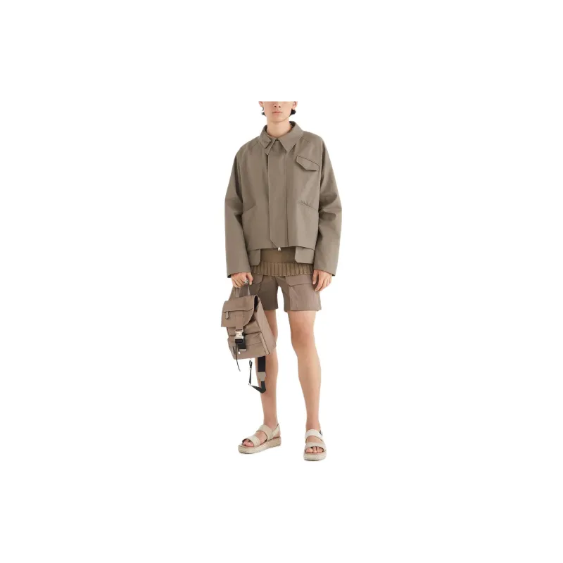 FENDI Asymmetric Hem Cropped Jacket-2