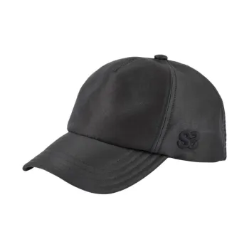 Sandro Mulberry Silk Baseball Caps Unisex Black