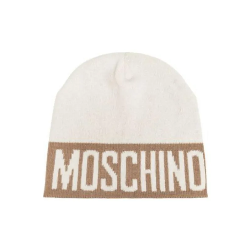 MOSCHINO Logo Intarsia Beanie-0