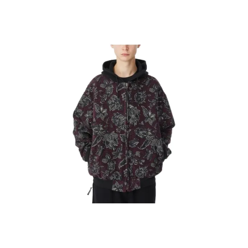 Thisisneverthat Jackets Unisex Dark Purple Red-2