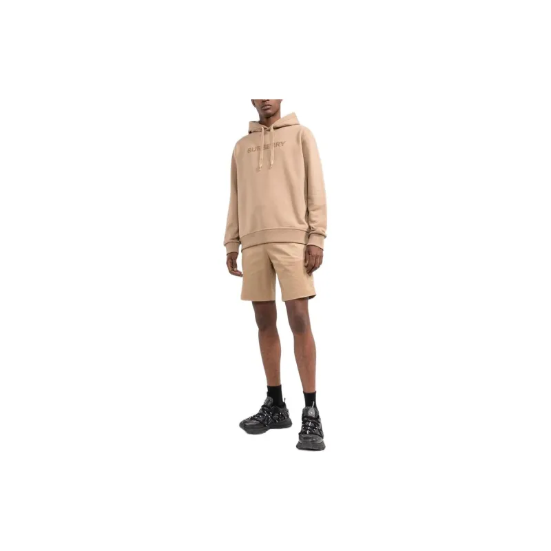 Burberry Logo Print Cotton Hoodie-1