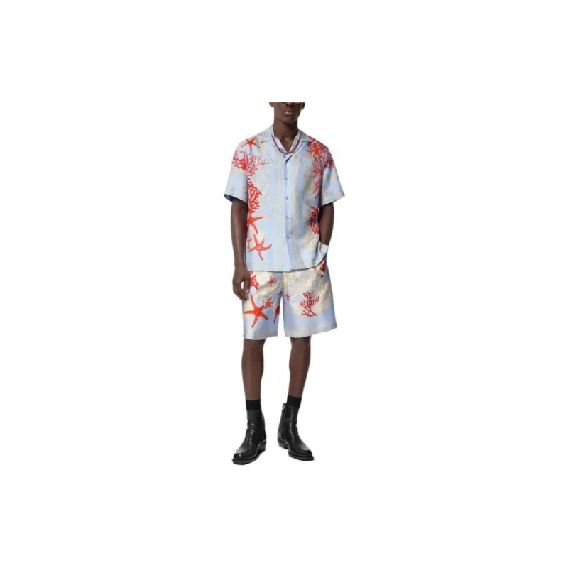 VERSACE Barocco Sea Printed Elasticated Waistband Shorts-1