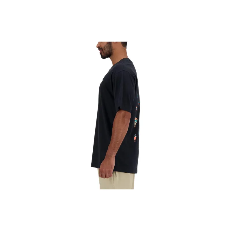 New Balance Runners T Shirt Men's Black-4