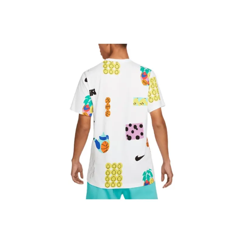 Nike T Shirts Men White-3