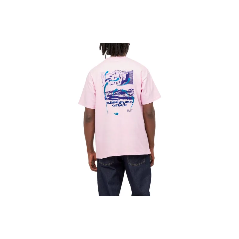 Carhartt WIP T Shirts Men Pink-3