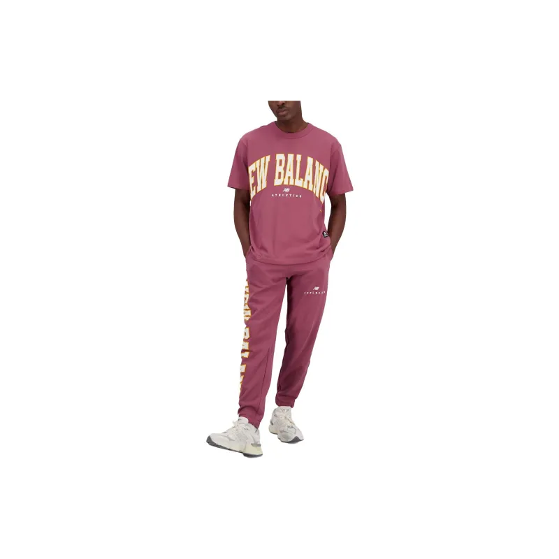 New Balance T-Shirts Unisex Burgundy-2