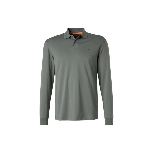 HUGO BOSS Polo Shirts Men Green