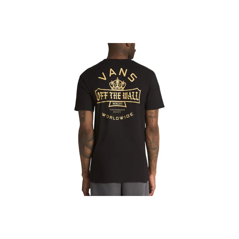 Vans Checkerboard Society T-Shirt Unisex Black-3