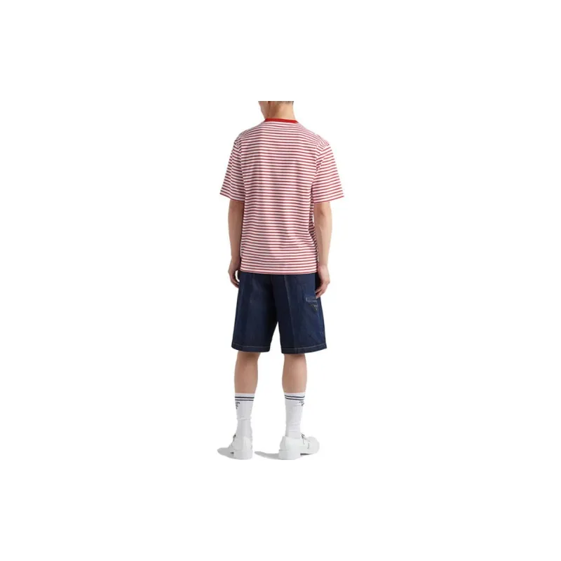 PRADA T-Shirts Men Red-2