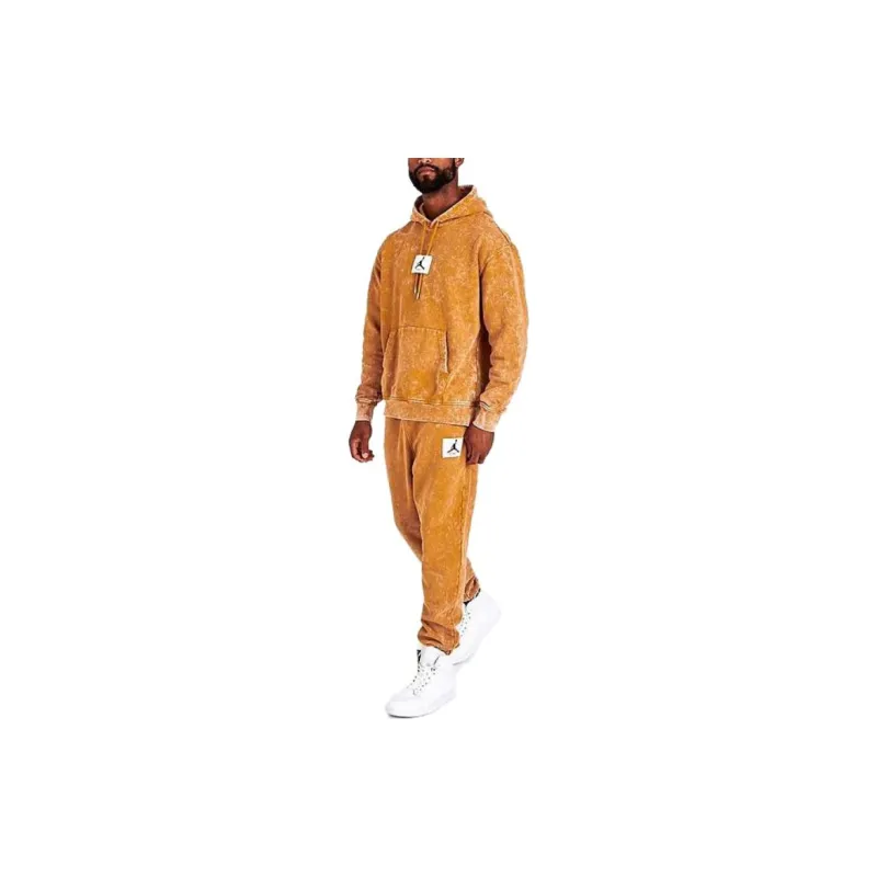 Jordan Flight Knitted Sweatpants Men Orange-1