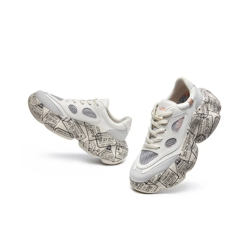 U.IN Zaluz Series Height Increasing Low Top Chunky Sneakers Women's-27