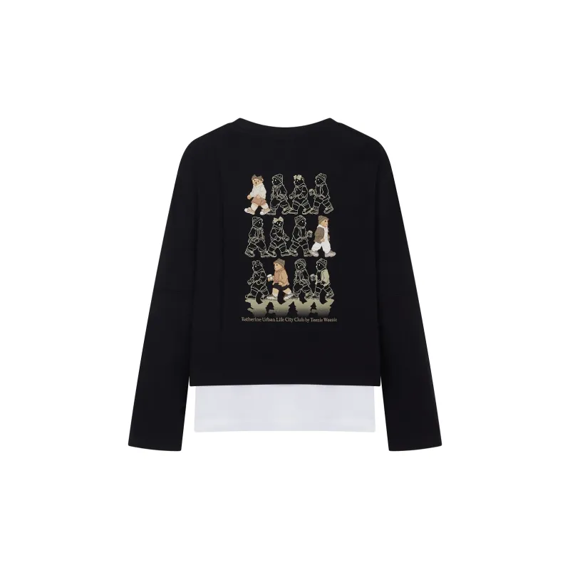 Teenie Weenie T Shirt Women's Black-1