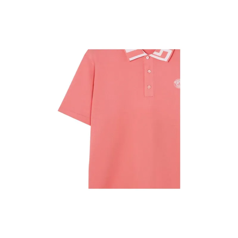 VERSACE Polo Shirts Men Pink-5