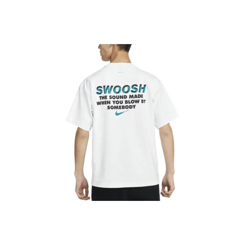 Nike Drop Shoulder Sleeve T-Shirt Unisex White-4