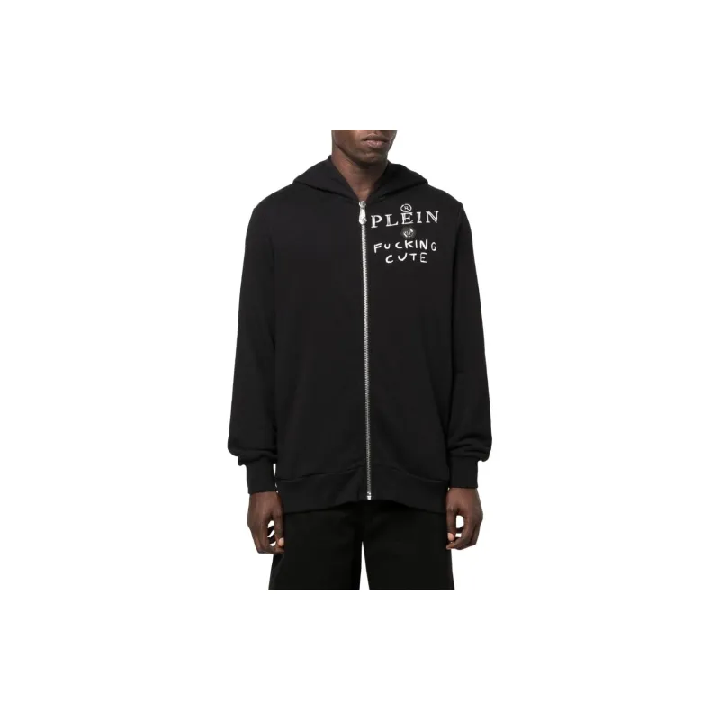PHILIPP PLEIN Teddy Bear Print Logo Hoodie-1