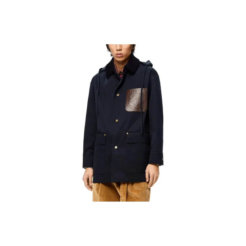 LOEWE FW21 Coats Men's Marine Blue-1