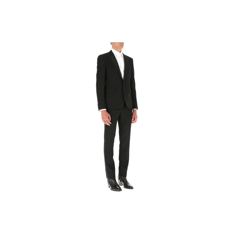 SAINT LAURENT Silk trimmed Tuxedo Jacket-4