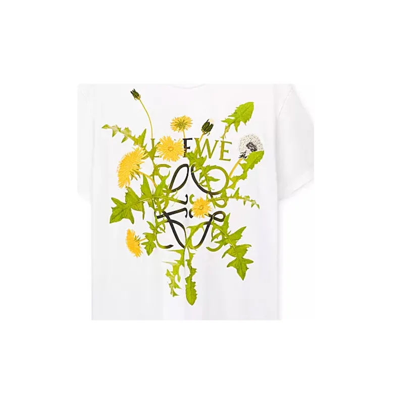 LOEWE Anagram Flowers T Shirt-6