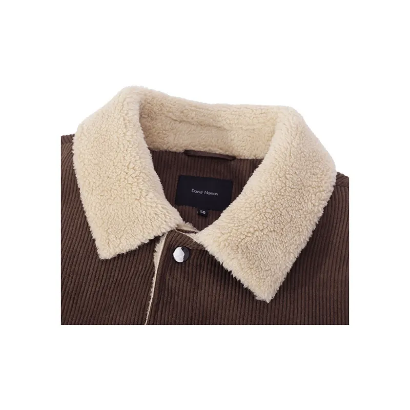 DAVID NAMAN Jackets Coats Men's Brown-2