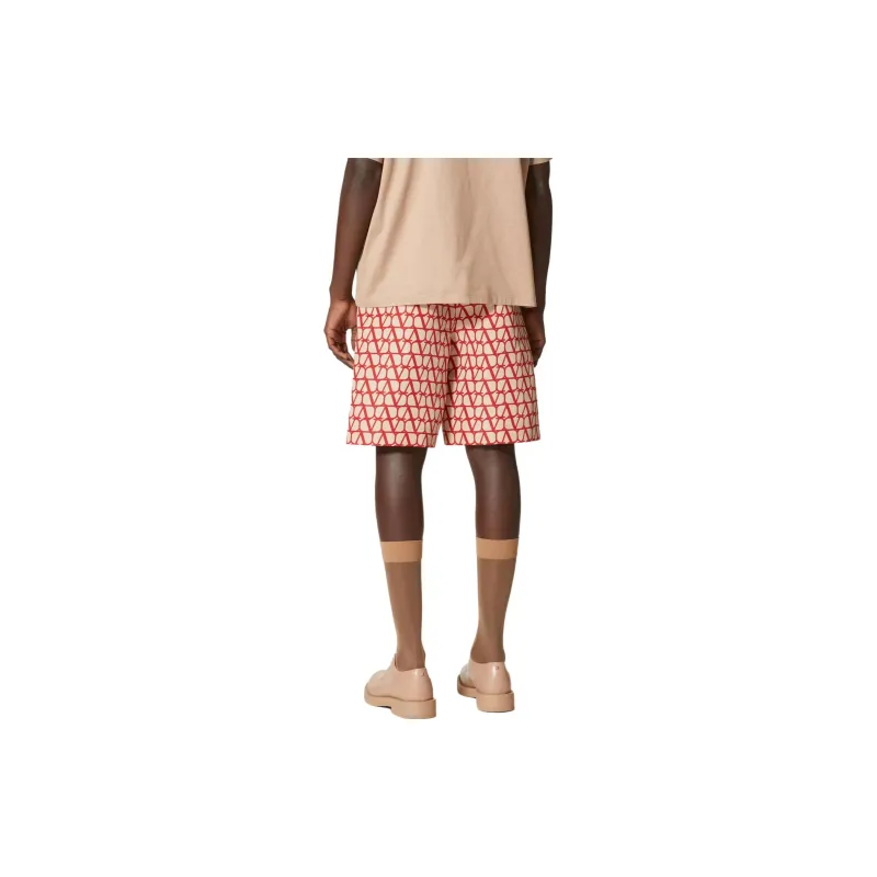 Valentino Casual Shorts Men's Red-2