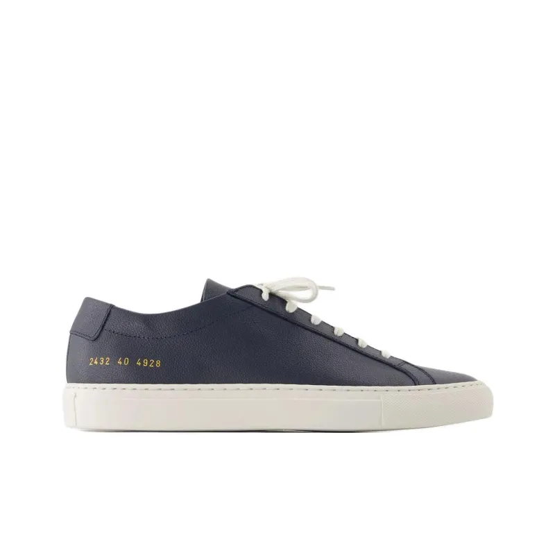 COMMON PROJECTS Achilles Contrast Bumpy Low Top Skateboard Shoes Men's Blue-1