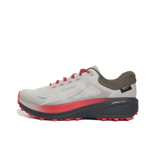 FILA Float Running Shoes Unisex Low-Top Gray/Red/Black