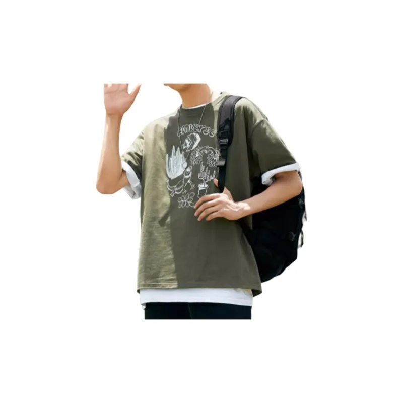 Converse T Shirt Men's Army Green-5