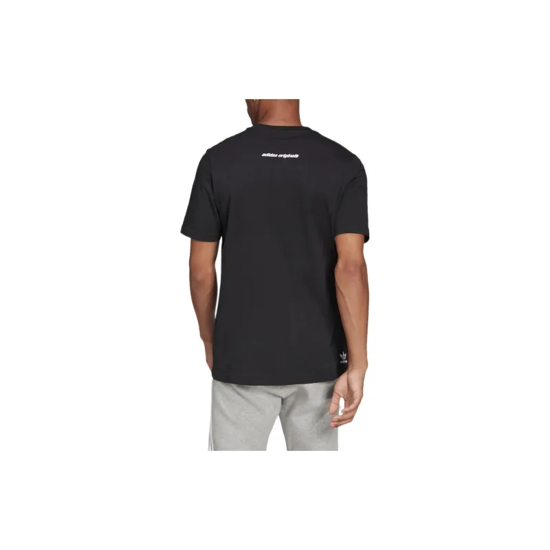 Adidas Originals GRAPHICS Y2K T Shirts Men Black-2