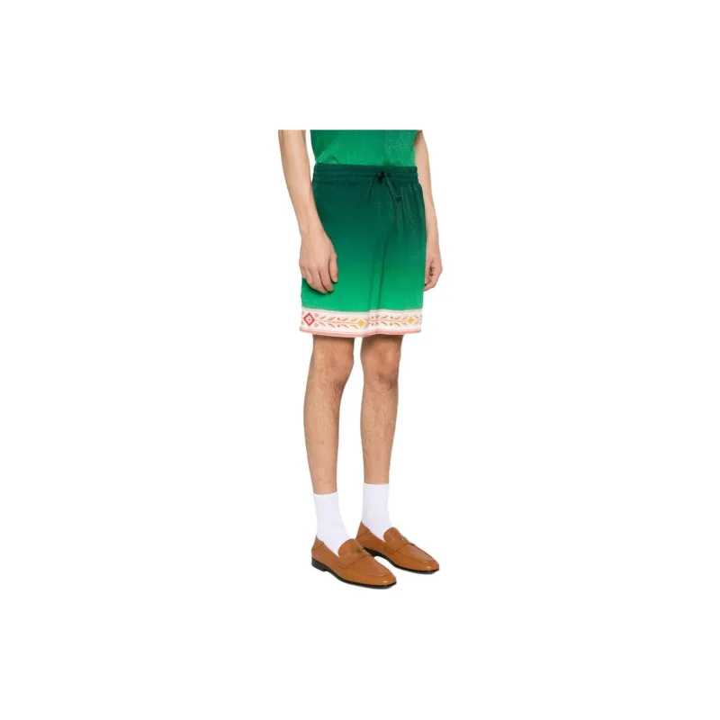 CASABLANCA Silk Shorts With Drawstring-2