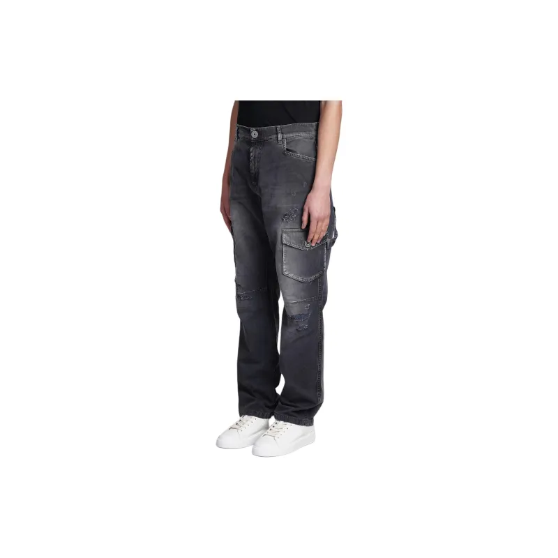 BALMAIN Cargo Denim Trousers-2