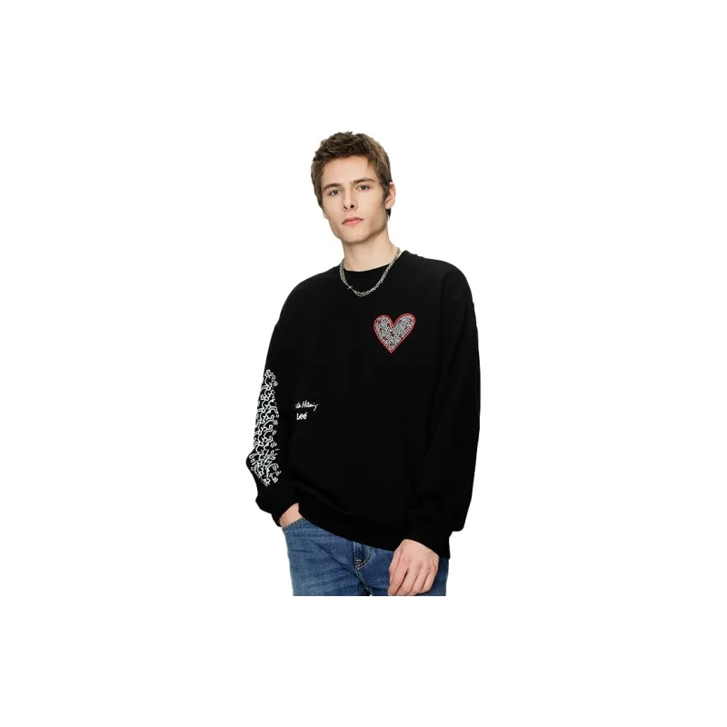 Keith Haring X Lee Sweatshirts Men Black-3