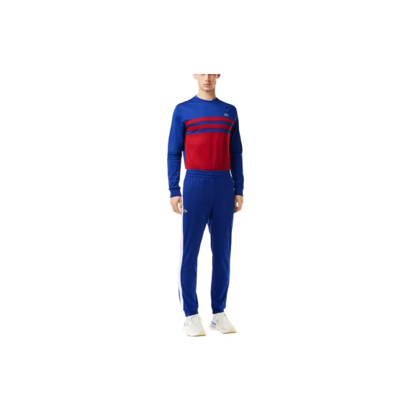 LACOSTE Knitted Sweatpants Men's Blue-4