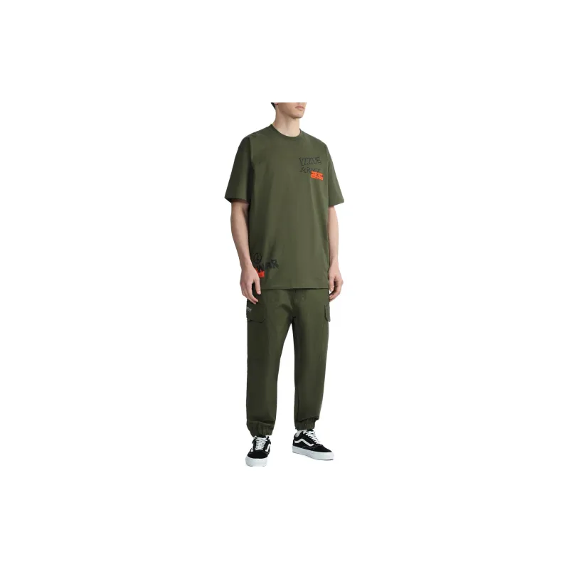 Izzue Casual Pants Unisex Army Green-1