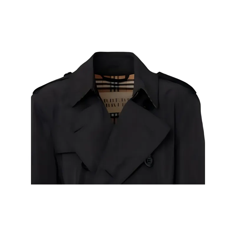 Burberry Trench Coat Men's Black-5