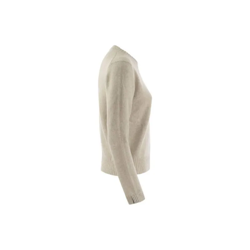 Brunello Cucinelli Shiny Cuff Detailed Knitted Jumper-2
