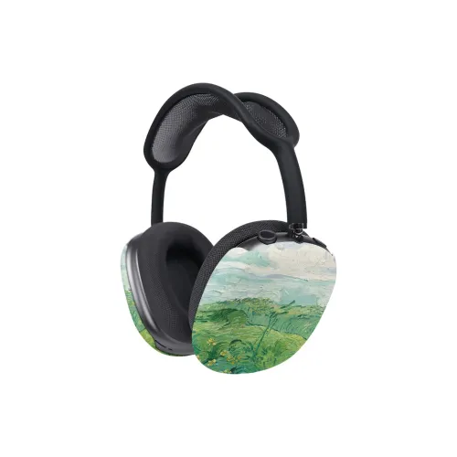 Keshami Compatibility Apple AirPods Max PC Lightweight Head Mounted Protective Case & Cover Wheat Field Headphone Cases
