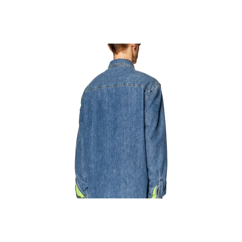 DIESEL Denim Jackets Men Medium Blue-2
