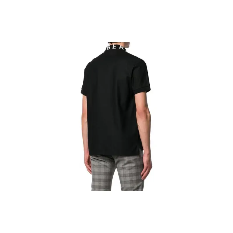 Burberry Men Ryland Collar Logo Polo Black-3