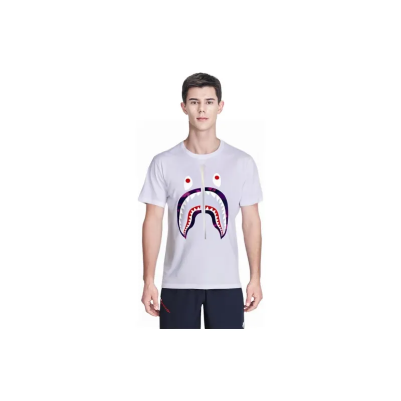 A BATHING APE Color Camo Shark Tee-1